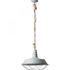 Brilliant Leuchten No. 93614-70 Pendelleuchte Rope 1-flammig grau Beton 47 cm