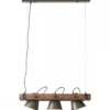Brilliant Leuchten No. 85873-46 Pendelleuchte Decca 3-flammig E27 schwarz stahl
