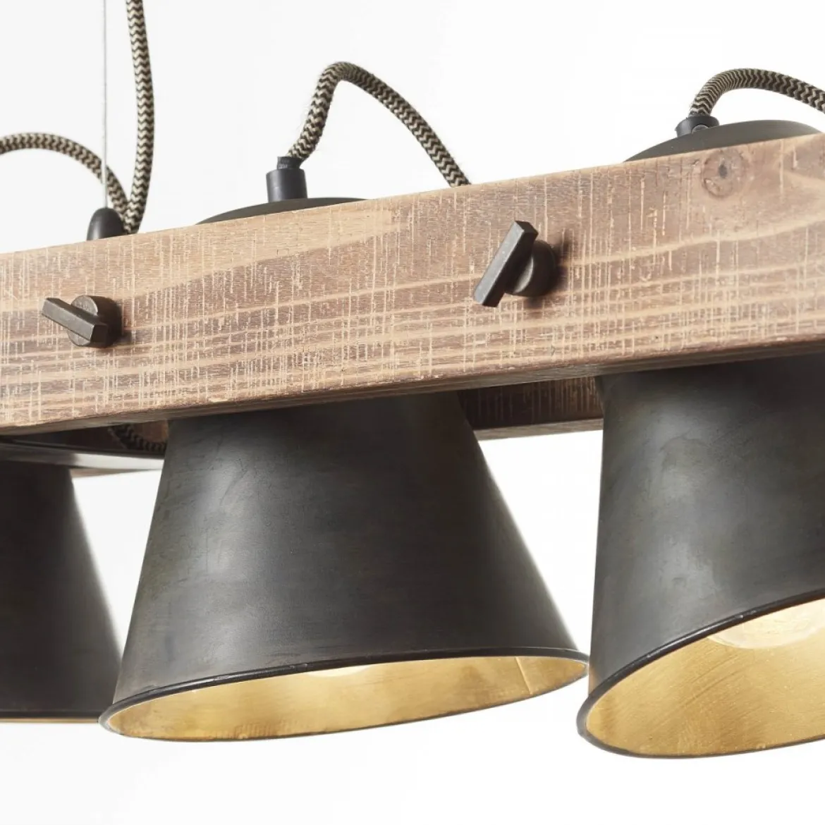 Brilliant Leuchten No. 85873-46 Pendelleuchte Decca 3-flammig E27 schwarz stahl