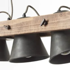 Brilliant Leuchten No. 85875-46 Pendelleuchte Decca 5-flammig E27 schwarz stahl
