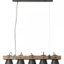 Brilliant Leuchten No. 85875-46 Pendelleuchte Decca 5-flammig E27 schwarz stahl