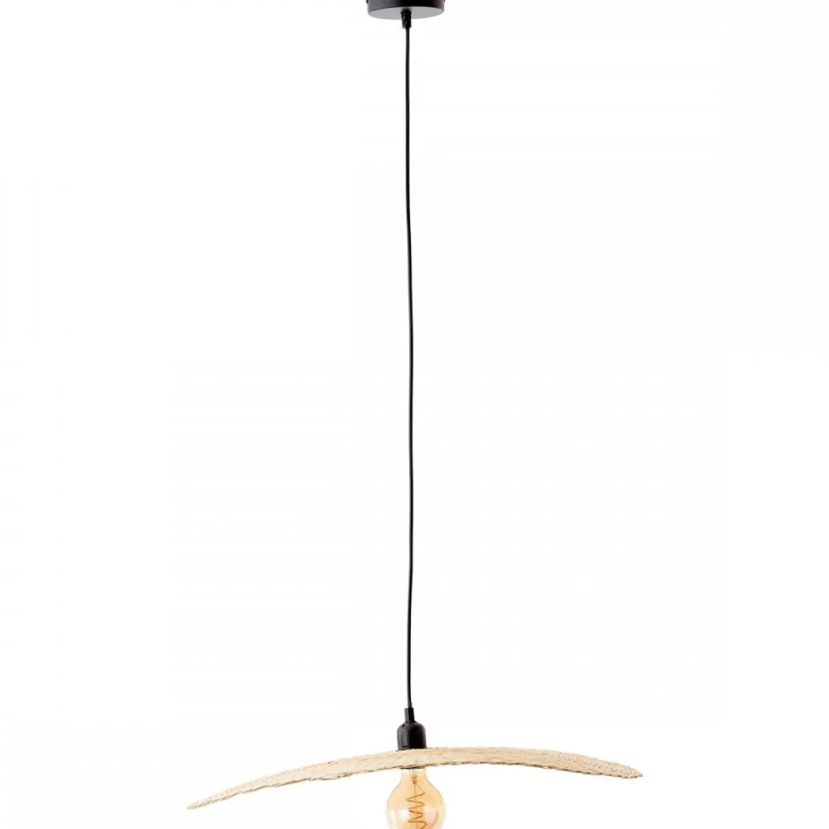 Brilliant Leuchten No. 99425-76 Pendelleuchte Jefter 1-flammig E27 schwarz natur