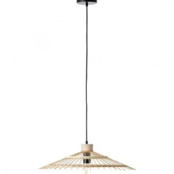 Brilliant Leuchten No. 99248-76 Pirae Pendelleuchte 1-flammig schwarz naturr E27