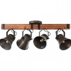 Brilliant Leuchten No. 85831-46 Spotbalken Decca 4-flammig E27 schwarz stahl