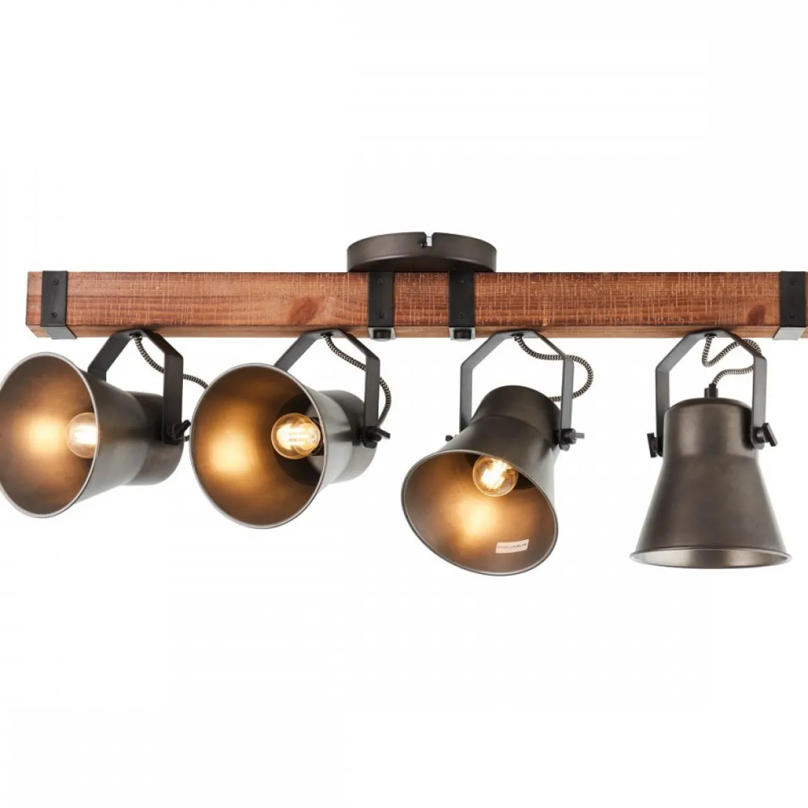 Brilliant Leuchten No. 85831-46 Spotbalken Decca 4-flammig E27 schwarz stahl