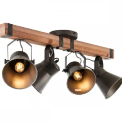 Brilliant Leuchten No. 85831-46 Spotbalken Decca 4-flammig E27 schwarz stahl