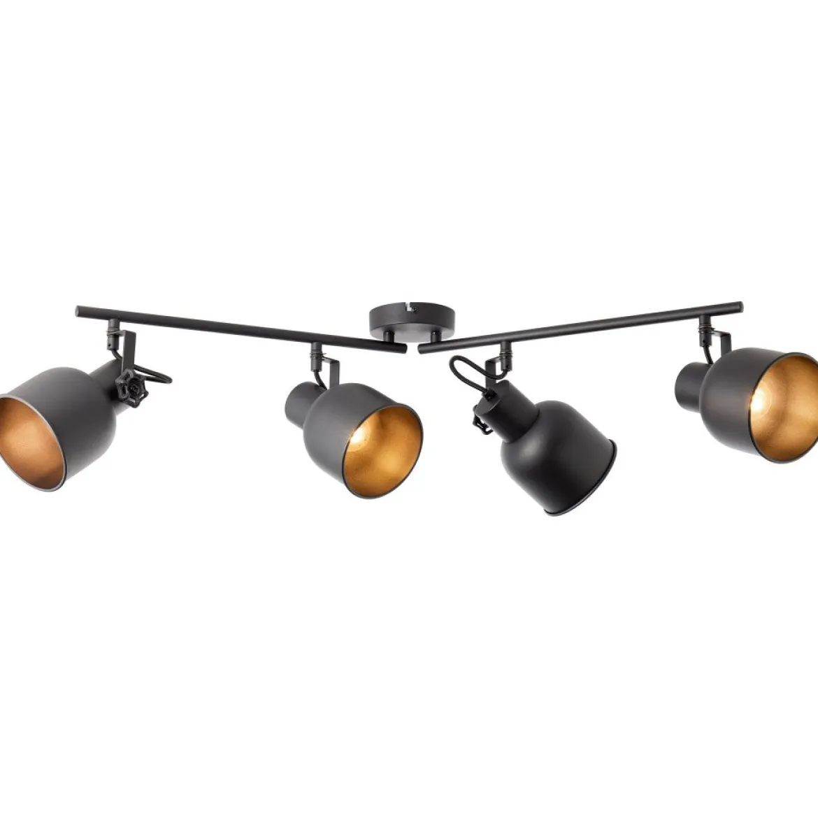 Brilliant Leuchten No. 49631-76 Spotrohr Rolet 4-flammig E14 sand schwarz