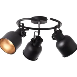 Brilliant Leuchten No. 49633-76 Spotspirale Rolet 3-flammig E14 sand schwarz
