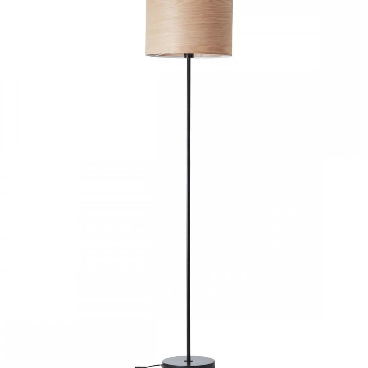 Brilliant Leuchten No. 93140-76 Standleuchte Romm 1-flammig E27 holz hell schwarz