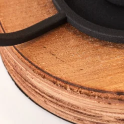 Brilliant Leuchten No. 93147-66 Tischleuchte Tosh E27 antik holz schwarz korund