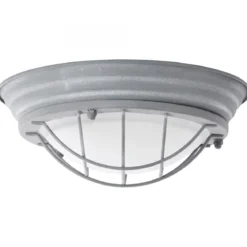 Brilliant Leuchten No. 94492-70 Wand- & Deckenleuchte Typhoon 34cm E27 grau Beton weiß