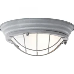 Brilliant Leuchten No. 94492-70 Wand- & Deckenleuchte Typhoon 34cm E27 grau Beton weiß