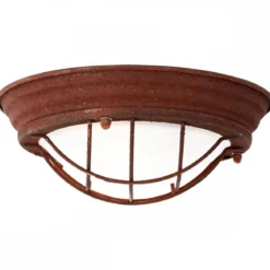 Brilliant Leuchten No. 94491-60 Wand- und Deckenleuchte Typhoon E27 29 cm rostfarbend