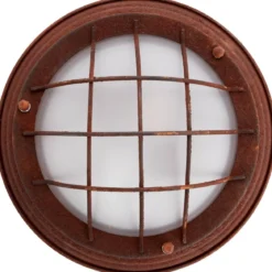 Brilliant Leuchten No. 94491-60 Wand- und Deckenleuchte Typhoon E27 29 cm rostfarbend