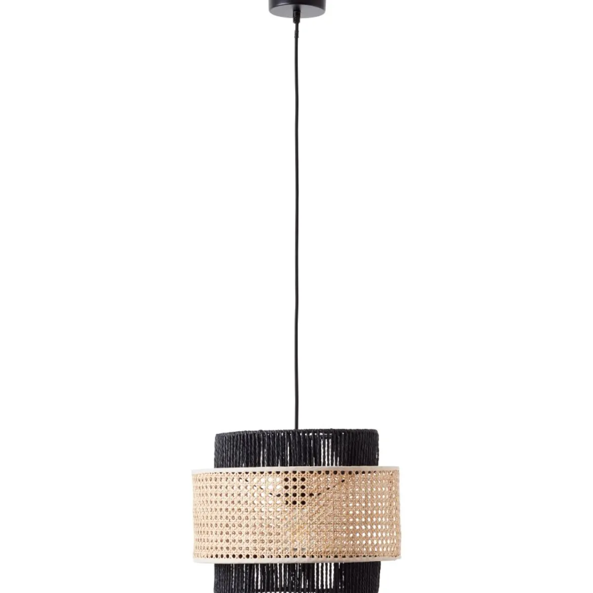 Brilliant Leuchten 99529-06 Pendelleuchte Arles schwarzmatt E27