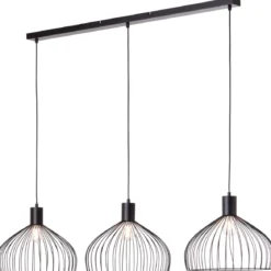 Brilliant Leuchten 99605-06 Pendelleuchte Blacky 3-flammig schwarz E27