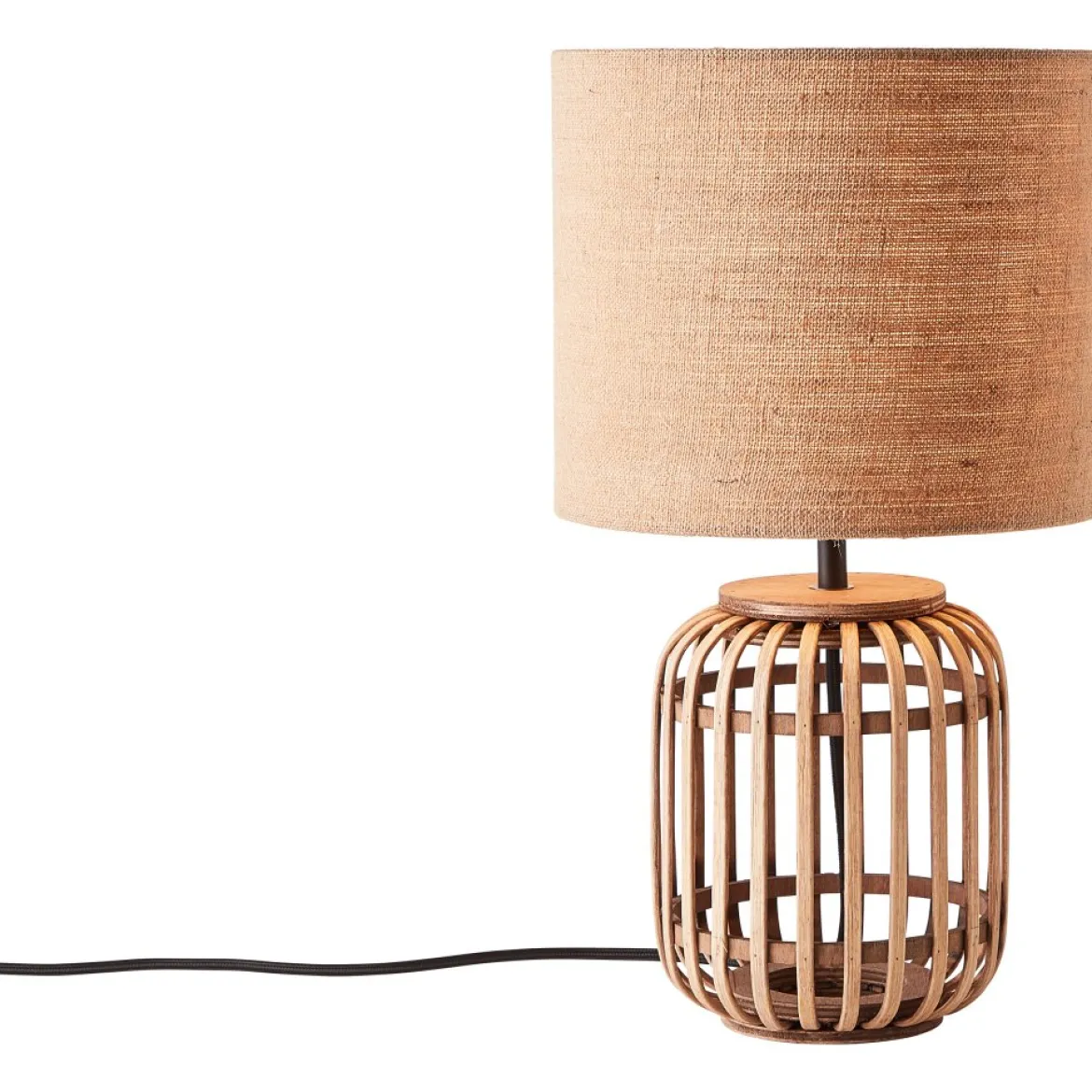 Brilliant Leuchten 93148-09 Tischleuchte Woodrow natur E27