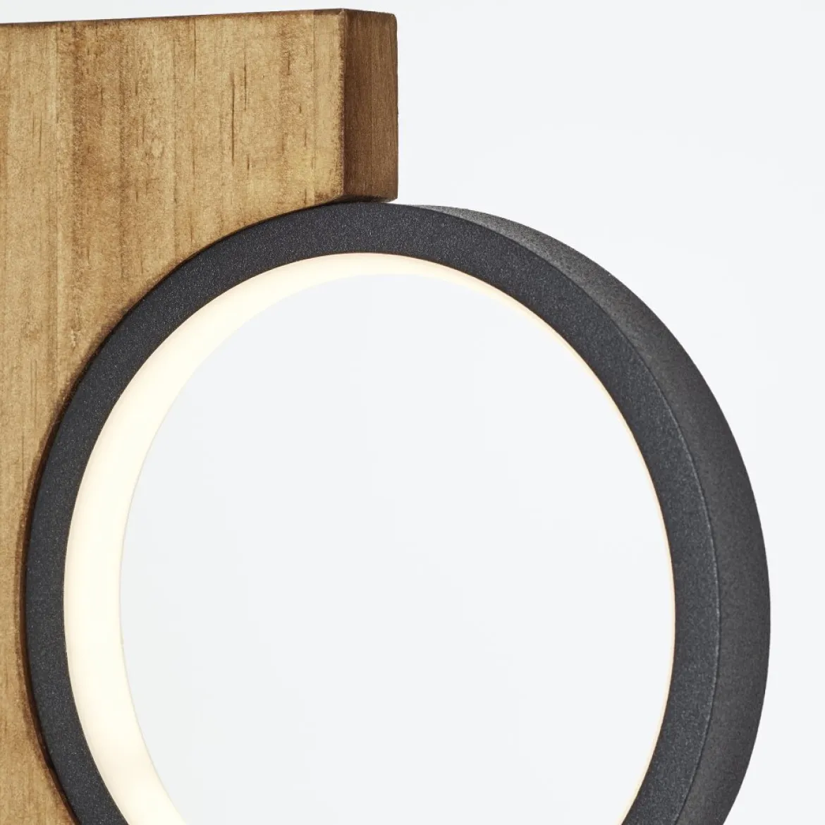 Brilliant Leuchten Tischleuchte Cheesy G99934-76 matt schwarz holz 3000K