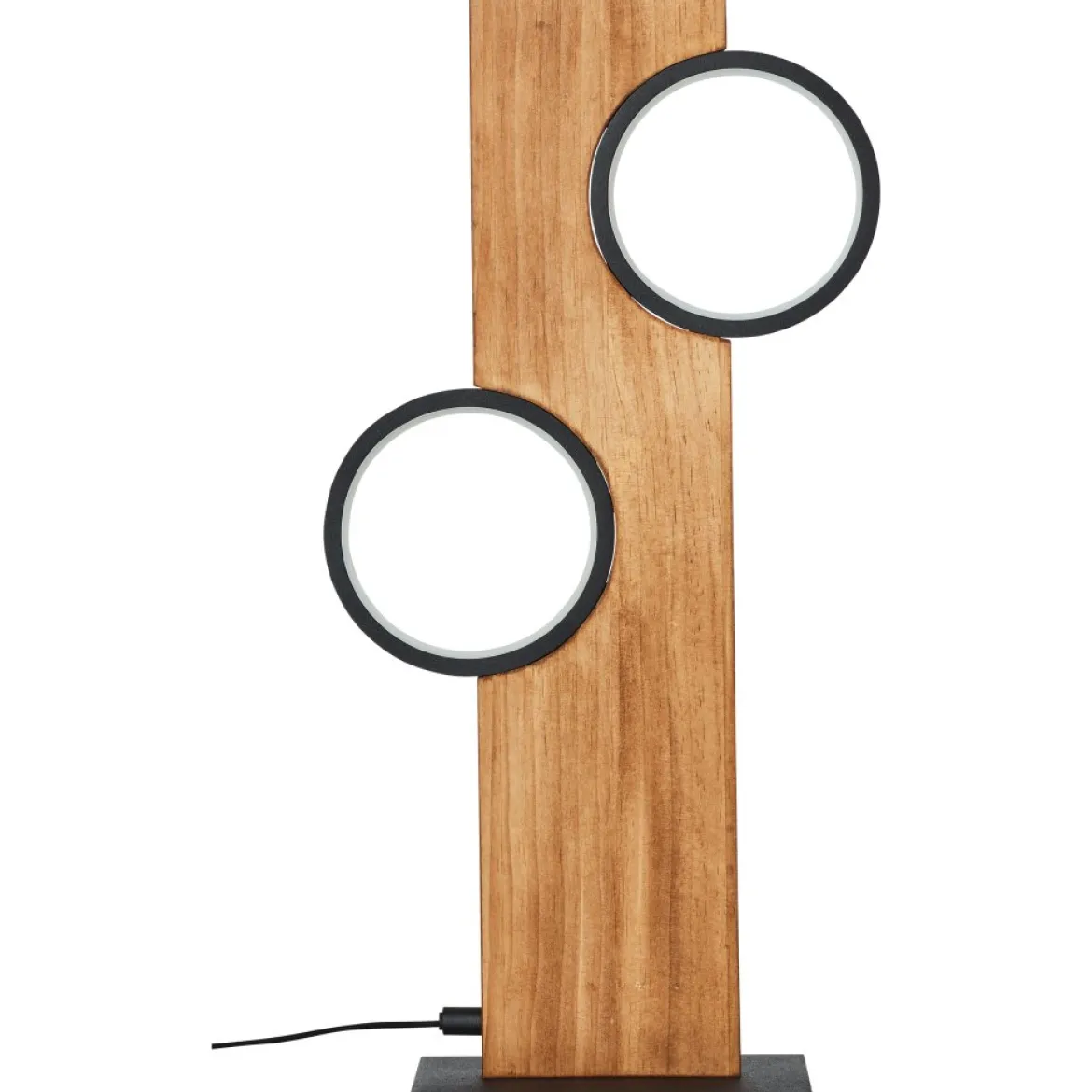 Brilliant Leuchten Tischleuchte Cheesy G99934-76 matt schwarz holz 3000K