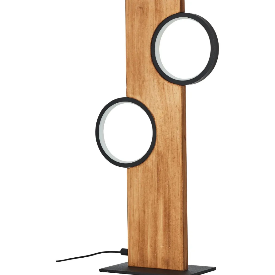 Brilliant Leuchten Tischleuchte Cheesy G99934-76 matt schwarz holz 3000K