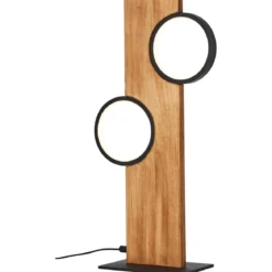 Brilliant Leuchten Tischleuchte Cheesy G99934-76 matt schwarz holz 3000K