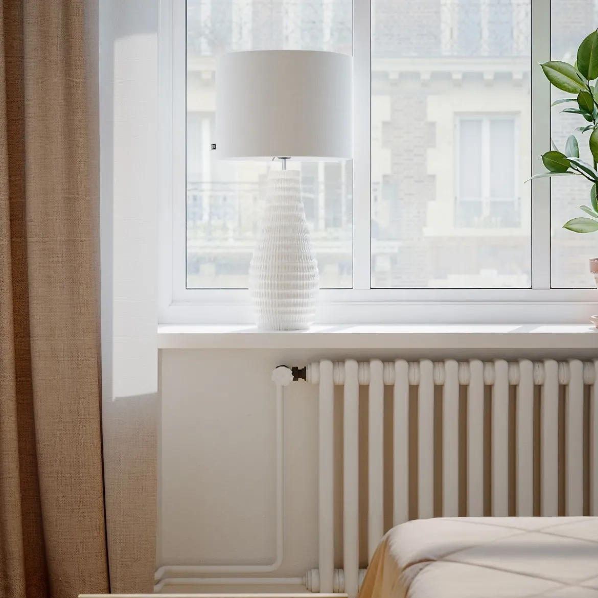 By Rydéns 4002770-5506 Bartha 74 Tischleuchte creme beige