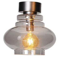By Rydéns 4202200-4500 Deckenleuchte Dolores grau 30cm Glas