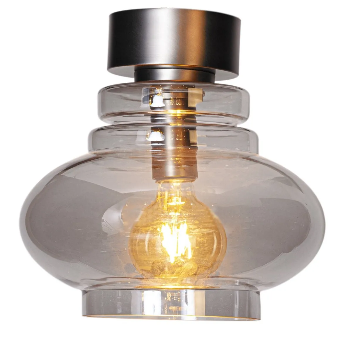 By Rydéns 4202200-4500 Deckenleuchte Dolores grau 30cm Glas
