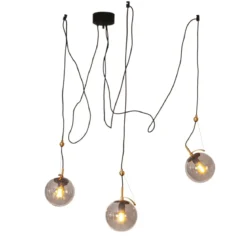 By Rydéns 4202140-4500 Pendelleuchte Carry 3-flammig grau messing