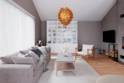 By Rydéns 4202230-5512 Pendelleuchte Deluxe 4-flammig cognac