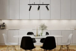 By Rydéns 4202120-4002 Pendelleuchte Puls Bar 3-flammig schwarz 80cm