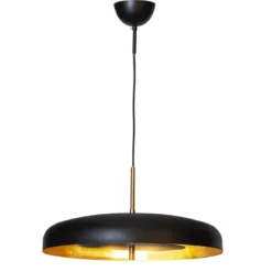 By Rydéns 4202160-4002 Pendelleuchte Shelby 50cm schwarz gold
