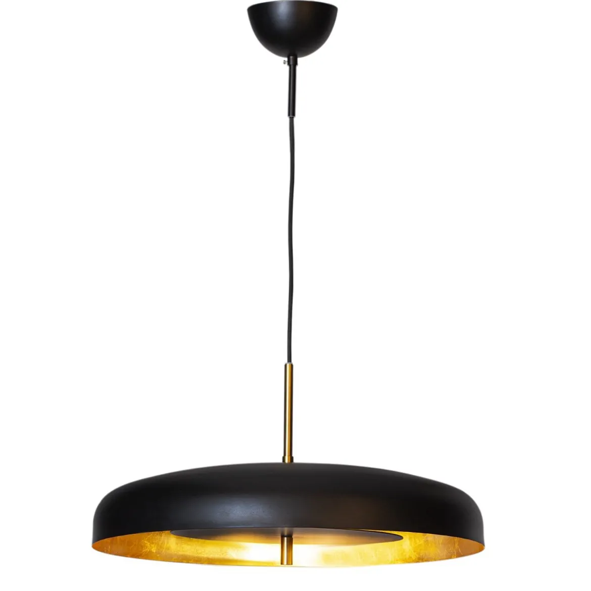 By Rydéns 4202160-4002 Pendelleuchte Shelby 50cm schwarz gold