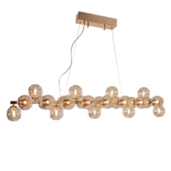 By Rydéns 4200960-5503 Pendelleuchte Splendor Bar L 124cm Gold Amber