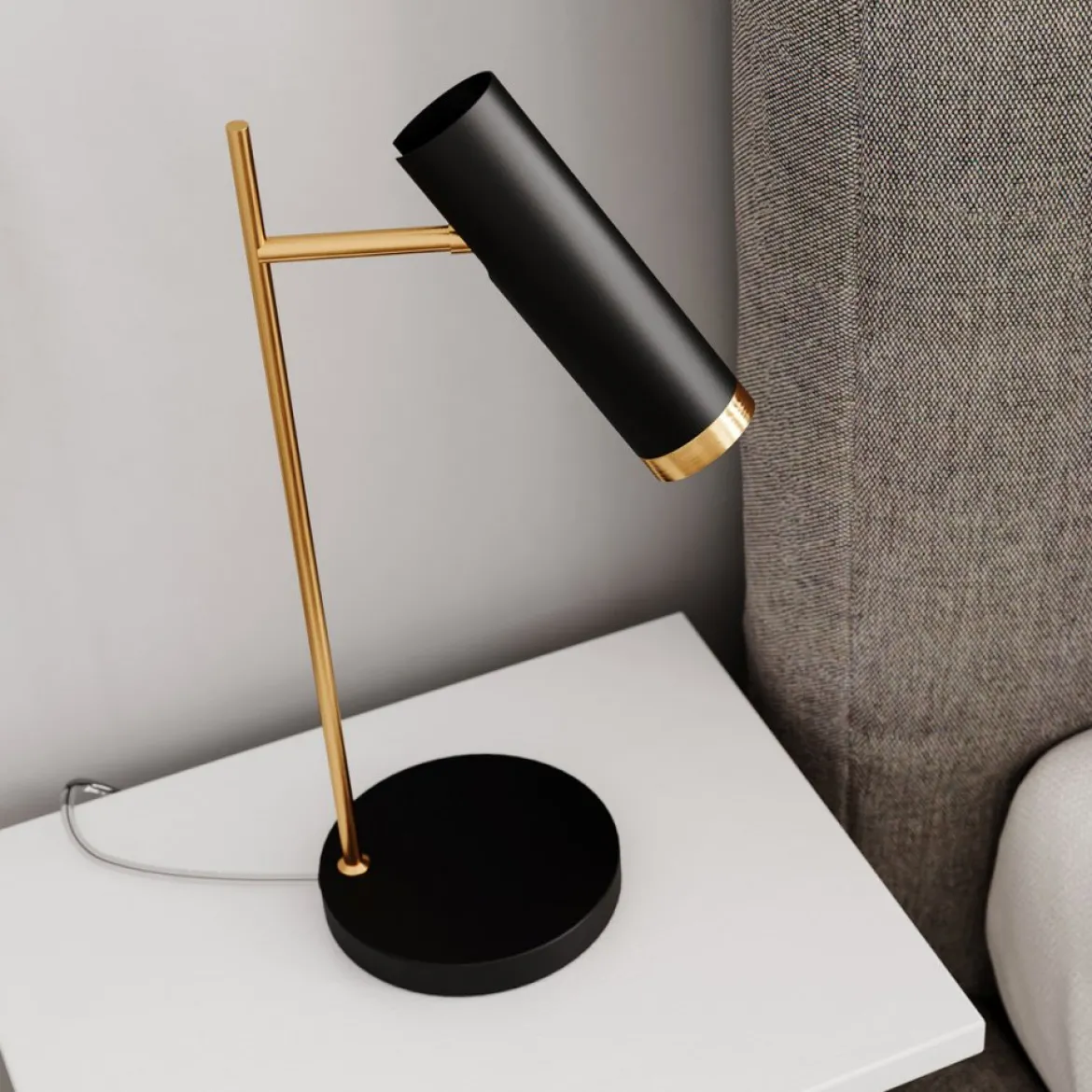 By Rydéns 4002280-4002 Puls Tischleuchte 49cm schwarz matt gold