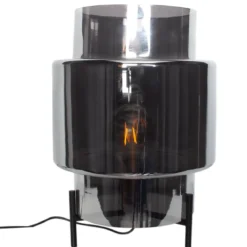 By Rydéns 4002340-4505 Tischeuchte Ebbot 1-flammig rauchgrau E27 37cm