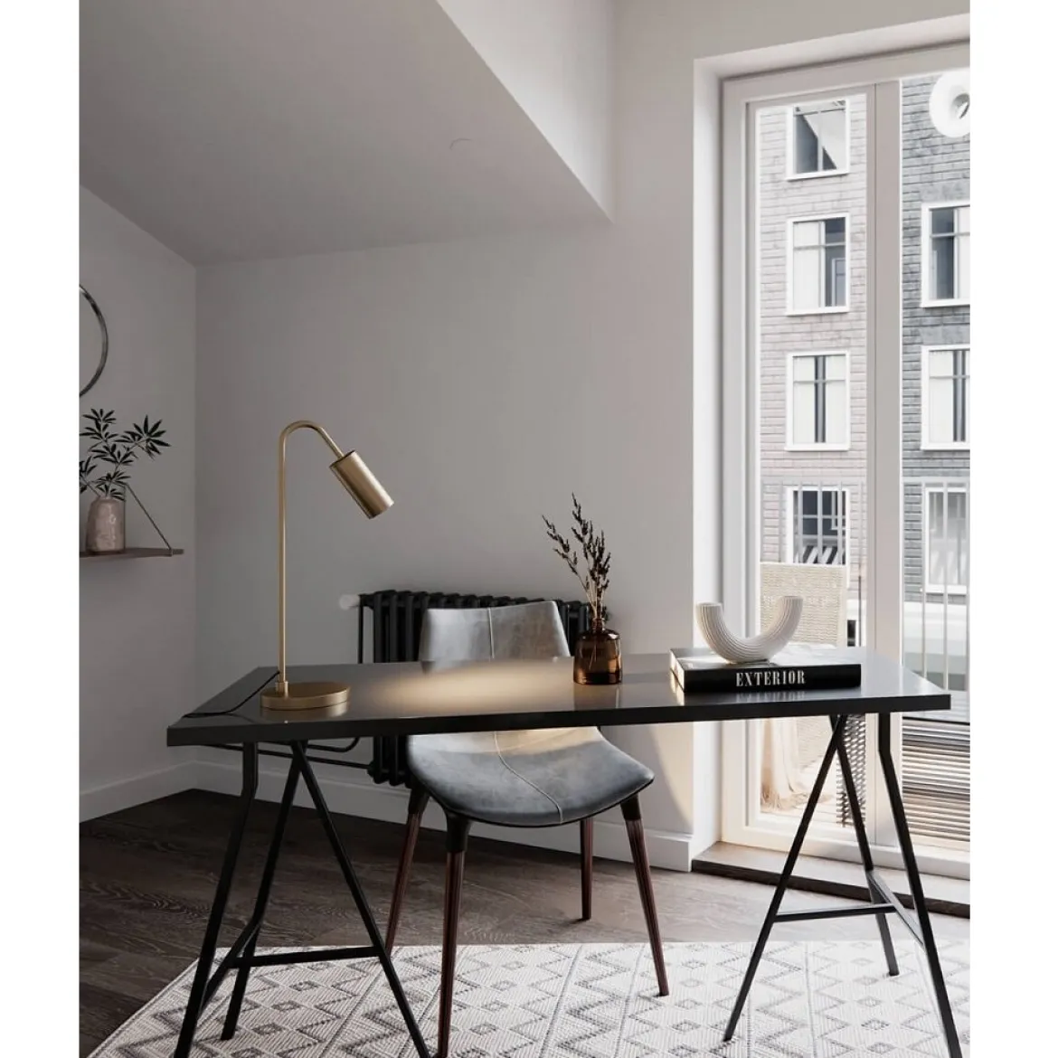 By Rydéns 4002580-6503 Tischleuchte Curve goldmatt GU10