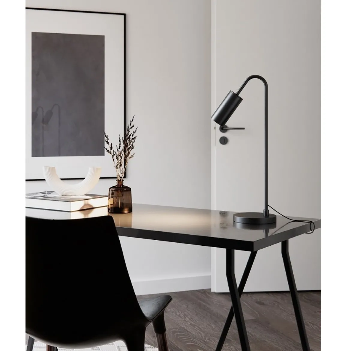 By Rydéns 4002580-4002 Tischleuchte Curve schwarz matt GU10