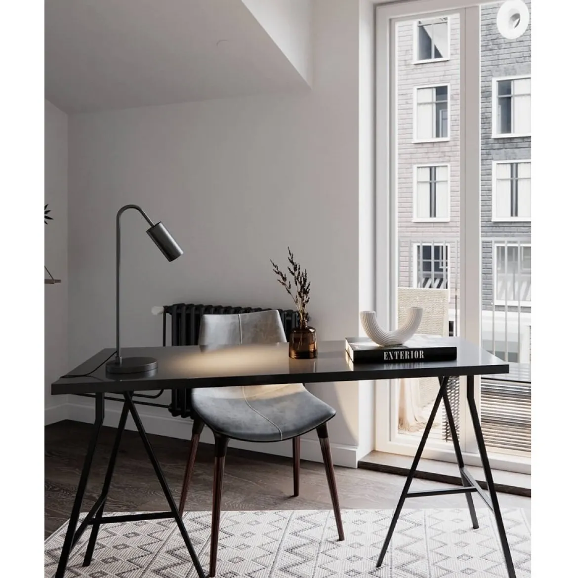 By Rydéns 4002580-4002 Tischleuchte Curve schwarz matt GU10