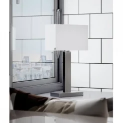 By Rydéns 4002680-6524 Tischleuchte Prime 47cm silber weiß
