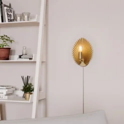 By Rydéns 4300470-6503 Wandleuchte Aruba gold E27 1-flammig