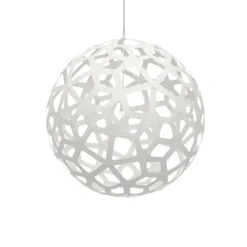 David Trubridge Coral Pendelleuchte Ø 100cm weiß 2 Seiten