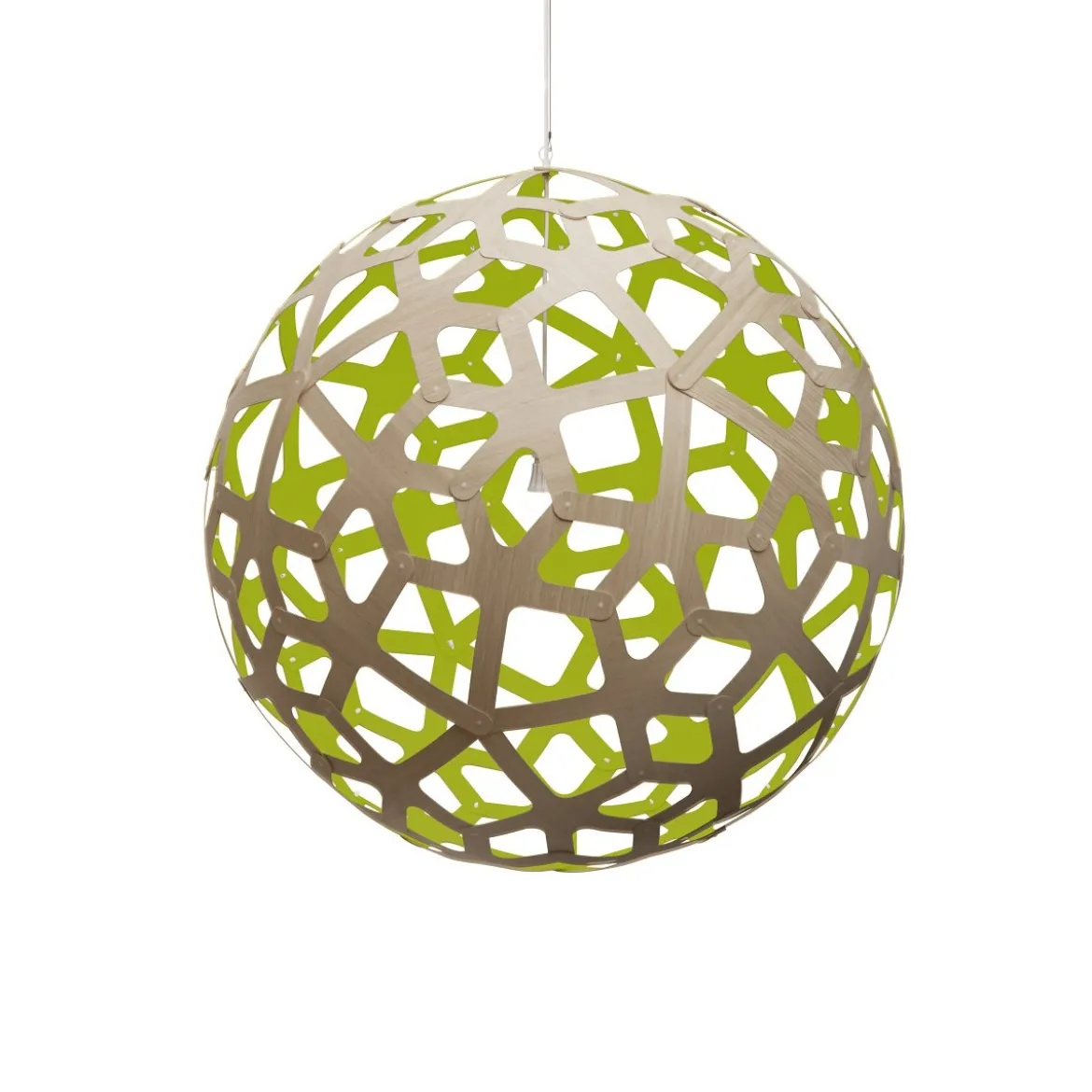 David Trubridge Coral Pendelleuchte Ø 100cm limette