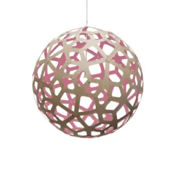 David Trubridge Coral Pendelleuchte Ø 100cm pink