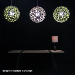 David Trubridge Coral Pendelleuchte Ø 120cm aqua