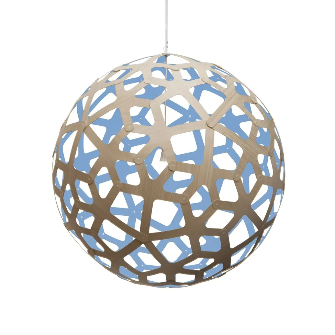 David Trubridge Coral Pendelleuchte Ø 120cm blau
