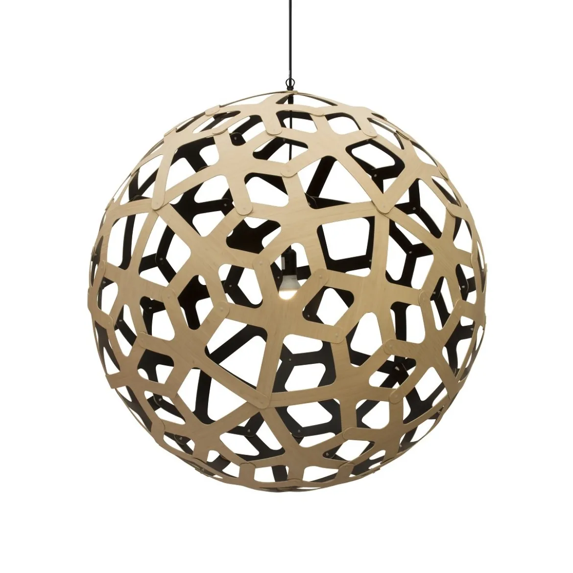 David Trubridge Coral Pendelleuchte Ø 120cm Innen schwarz