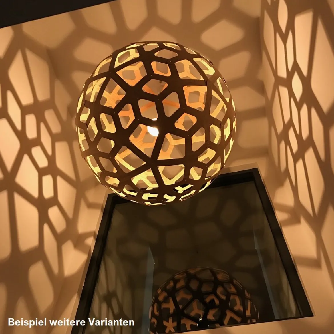 David Trubridge Coral Pendelleuchte Ø 120cm Innen schwarz