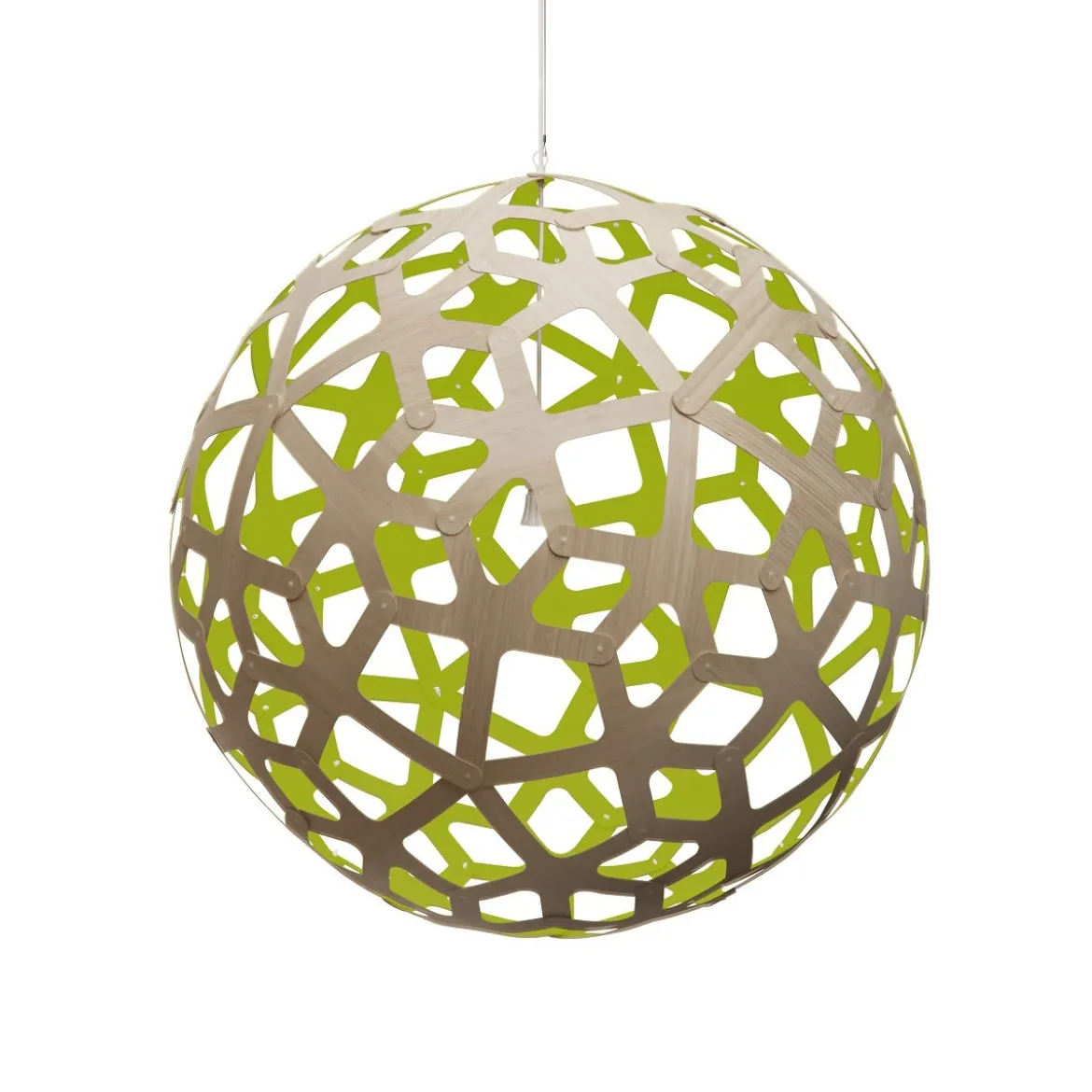 David Trubridge Coral Pendelleuchte Ø 120cm limette