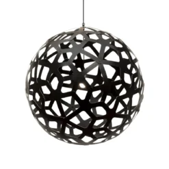 David Trubridge Coral Pendelleuchte Ø 120cm schwarz 2 Seiten